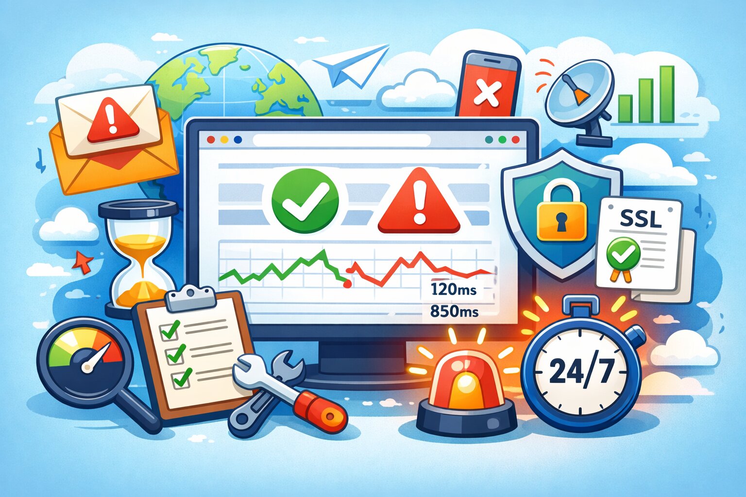 The Complete Website Monitoring Checklist - UptimeVigil