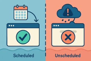 The Difference Between Scheduled and Unscheduled Downtime